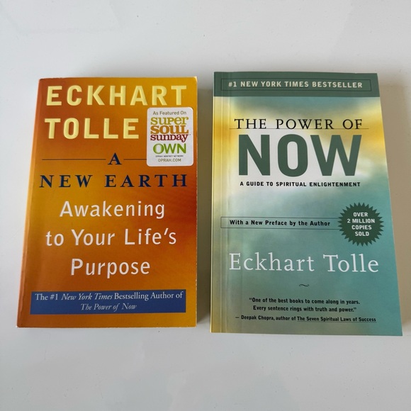 The Power Of Now Book & A New Earth Book Eckhart Tolle Books - Picture 1 of 12
